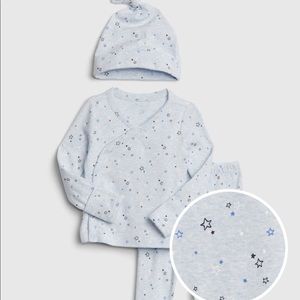 Baby Gap 3-6mo Star Print Kimono Set, NWOT